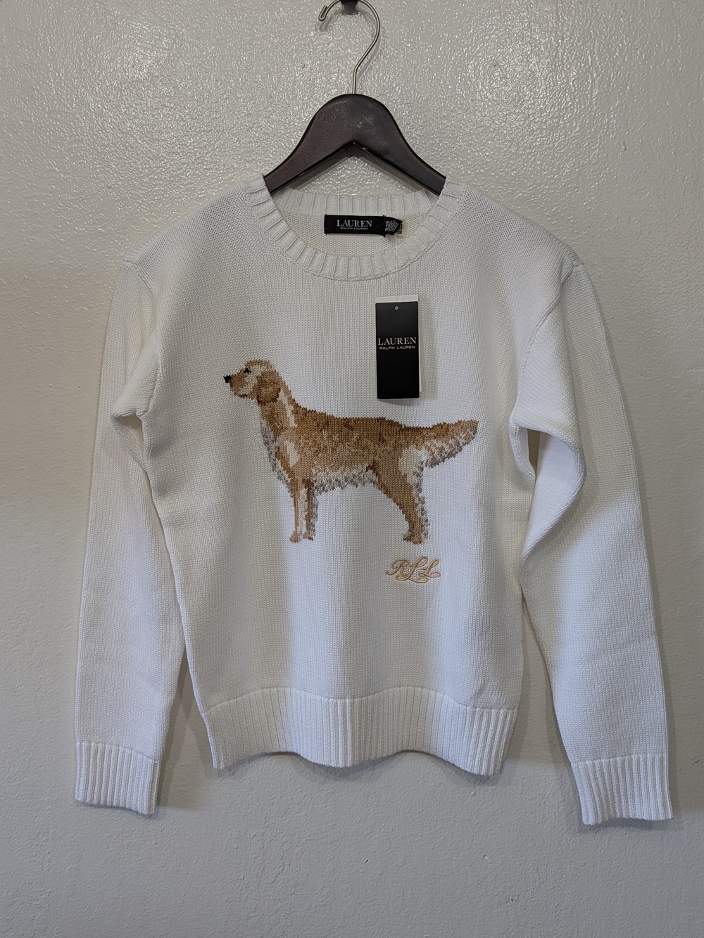 🔥🔥 Sold Out In Stores, Last Available🔥🔥Ralph Lauren White Crewneck Sweater
